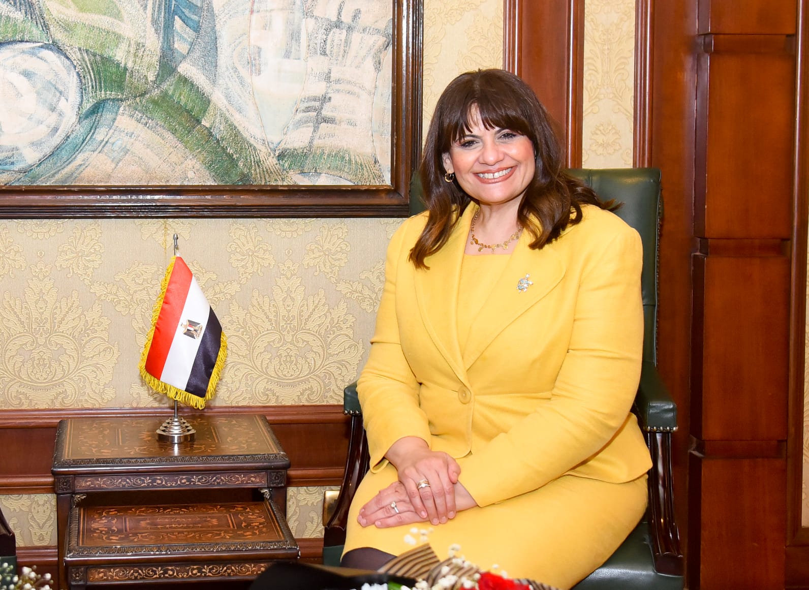 السفيرة سها الجندي، وزيرة الدولة للهجرة وشؤون المصريين بالخارج