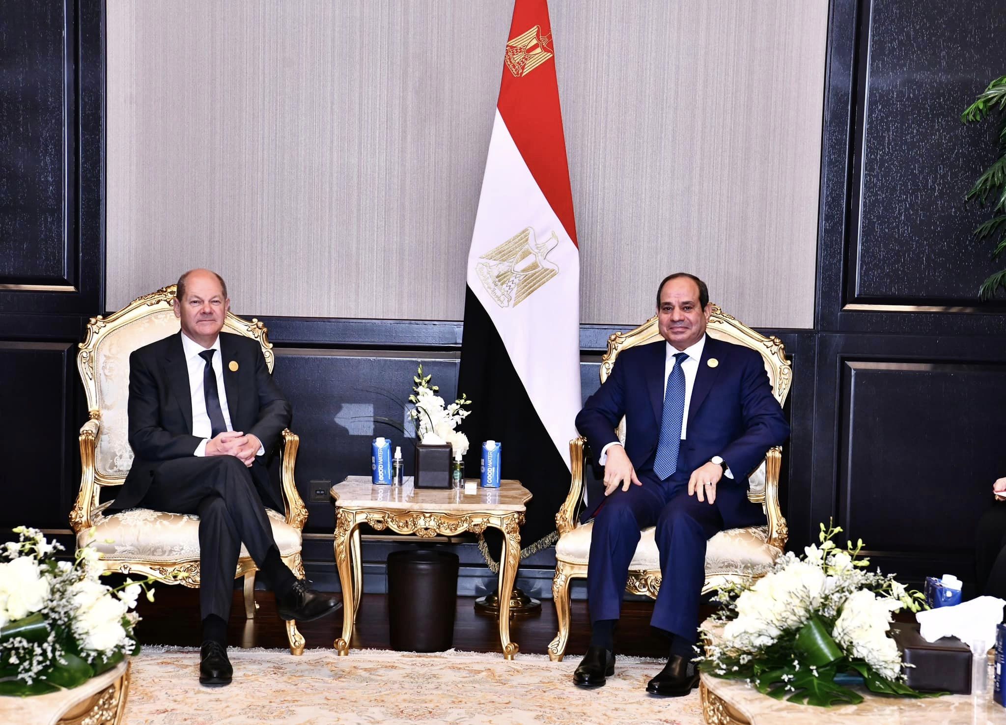 الرئيس السيسي يلتقي المستشار الألماني أولاف شولتز