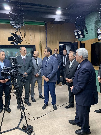 وزير التعليم العالي ومحافظ بورسعيد ورئيس الجامعة يفتتحون استديو كلية التربية النوعية بجامعة بورسعيد 