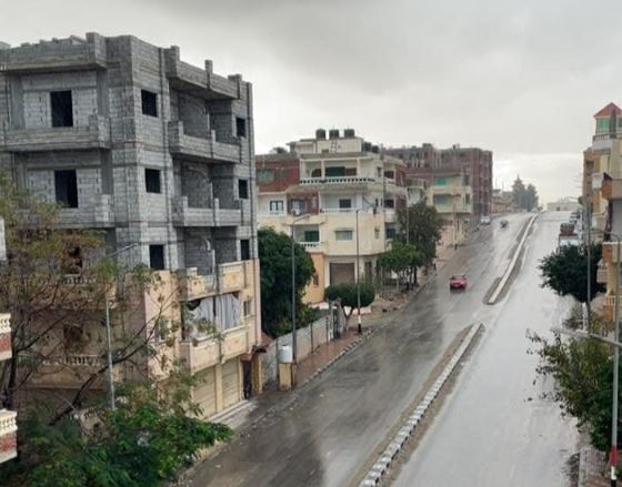 تجدد سقوط الأمطار على المراكز الساحلية لشمال سيناء 