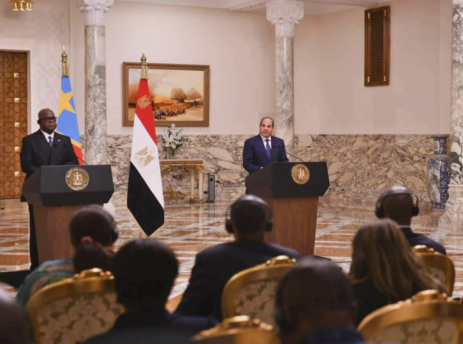 السيسي: مصر تريد الالتزام بمبادئ القانون الدولى وح