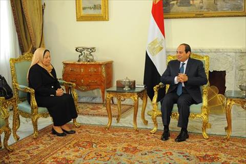 السيسي وفريال قطب