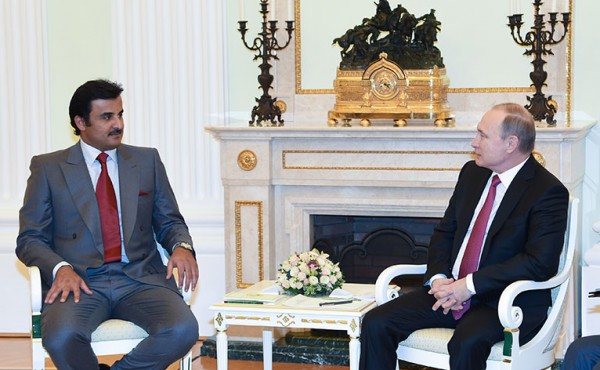 الرئيس فلاديمير بوتين وتميم بن حمد