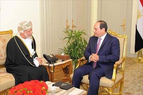 السيسي و وزير خارجية عمان