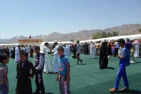 اقبال المواطنين بمدينة نويبع علي القافلة الطبية التابعة لجامعة "مصر للعلوم والتكنولوجيا "