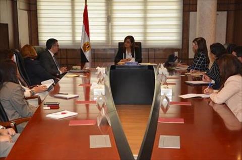 لقاء وزيرة التخطيط مع البنك الأوروبي