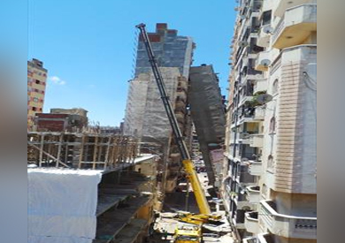 أعمال ازاله العقار المائل بالاسكندرية