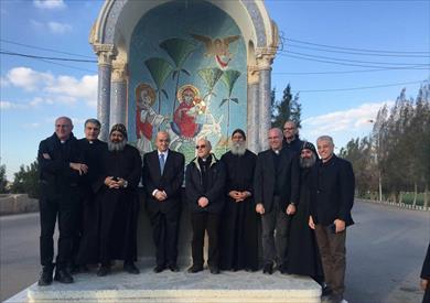 وزير السياحة يرافق وفد الفاتيكان في جولة تعريفية لمواقع رحلة العائلة المقدسة بوادي النطرون