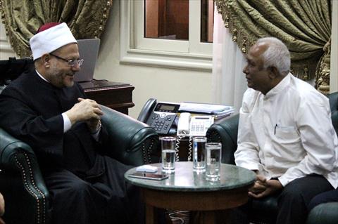 مفتي الجمهورية يستقبل مفتي بورما