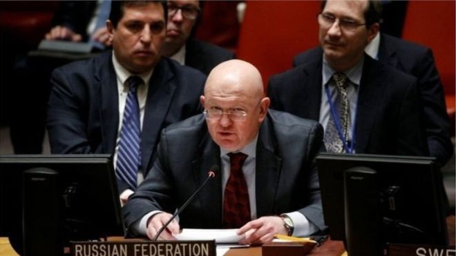السفير الروسي لدى الأمم المتحدة قال إن بلاده تقدمت ببعض التعديلات على مشروع القرار