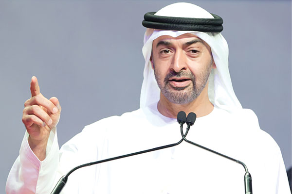 الشيخ محمد بن زايد آل نهيان ولي عهد أبوظبي نائب القائد الأعلى للقوات المسلحة بالإمارات