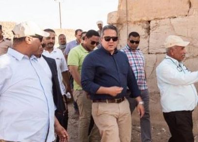 "العناني" يتابع أعمال تطوير منطقة عرابة أبيدوس الأثرية بسوهاج