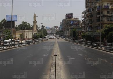 إغلاق كوبري الدقي   تصوير-علي هزاع