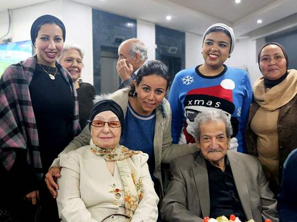حسين قدري يحتفل بزواجه من عصمت كاظم