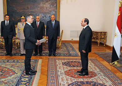سفير سويسرا الجديد يقدم أوراق اعتماده للرئيس السيسي