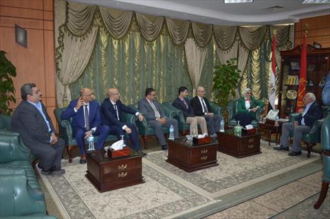 الدكتورة هالة زايد وزيرة الصحة اللواء عادل الغضبان محافظ بورسعيدوالسكان و