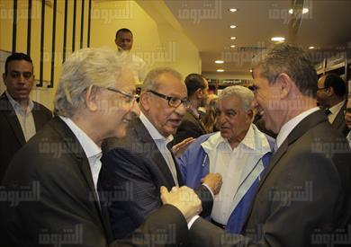 زاهي حواس في افتتاح مكتبة الشروق بالمهندسين - تصوير: أحمد عبد الجواد