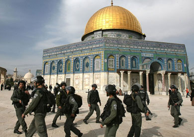 قوات الاحتلال في باحات الأقصى - أرشيفية