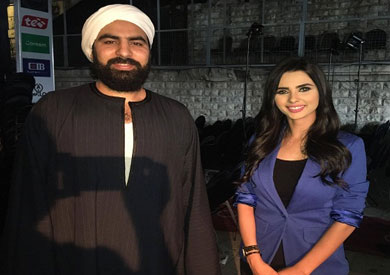 الإعلامية فرح علي مع المنشد نور ناجح