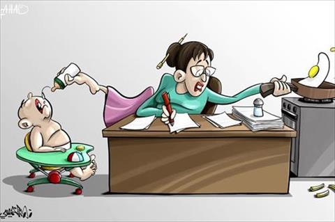 أحد الاعمال المشاركة فى مهرجان كارتير عام المرأة