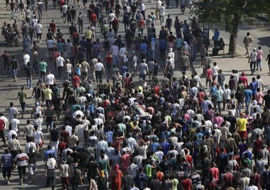 أهالي جزيرة الوراق - تصوير: إبراهيم عزت