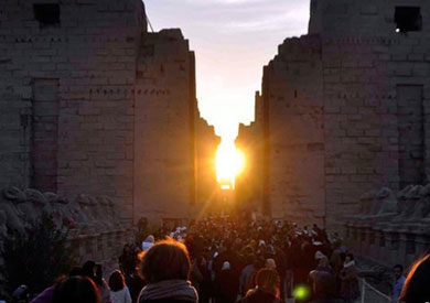 تعامد الشمس في معبد الكرنك - أرشيفية