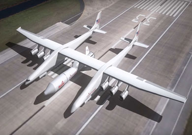 طائرة «ستراتولونش» الأكبر في العالم