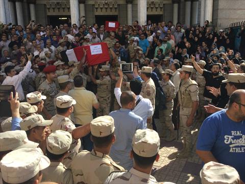 جانب من تشييع الجثامين تصوير نعمان سمير