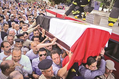 جنازة شهداء حادث الواحات 2017 وكالة دويتش فيلة الالمانية