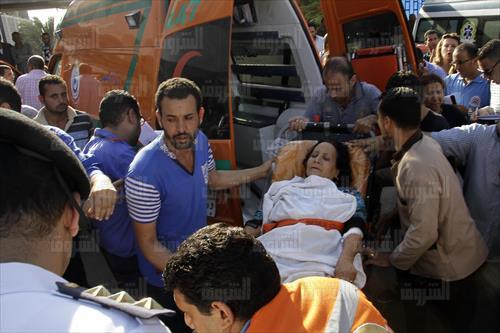 مصابي حادث المنيا الإرهابي- تصوير احمد عبد الجواد