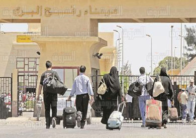 فتح معبر رفح تصوير احمد عبد اللطيف