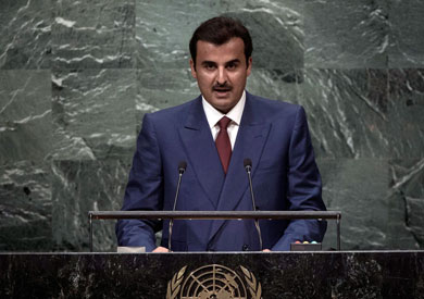 أمير قطر تميم بن حمد يلقي خطابه في الأمم المتحدة