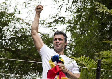 زعيم المعارضة الفنزويلية ليوبولدو لوبيز