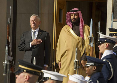 ولي العهد السعودي الأمير محمد بن سلمان ووزير الدفاع الأمريكي جيمس ماتيس