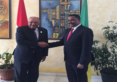وزير الخارجية سامح شكري ونظيره الإثيوبي
