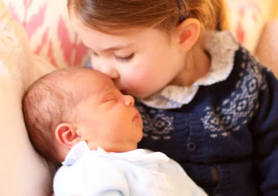 الأميرة تشارلوت وشقيقها لويس