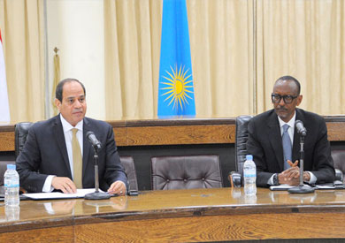 الرئيس السيسي ونظيره الرواندي بول كاجامي