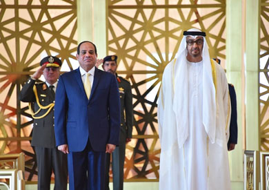 استقبال الرئيس السيسي في الإمارات - أرشيفية