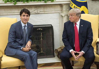 الرئيس الأمريكي دونالد ترامب ورئيس الوزراء الكندي جاستين ترودو