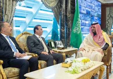 سفير العراق في الرياض قحطان طه خلف مع وزير الداخلية السعودي الأمير عبدالعزيز بن سعود بن عبدالعزيز