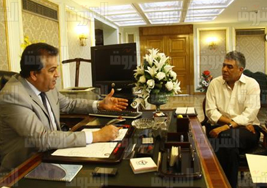 خالد عبد الغفار وزير التعليم العالى -تصوير جيهان نصر