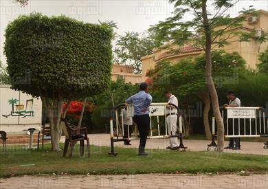 أمام الفيلا موقع الحادث - تصوير إسلام صفوت