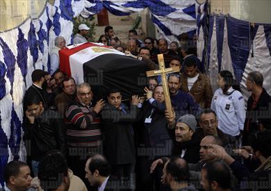 مراسم دفن شهداء البطرسية - تصوير: أحمد عبد الفتاح