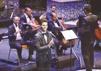 حفل محمد عساف فى مهرجان الموسيقى العربية بالاوبرا تصوير احمد عبد الفتاح