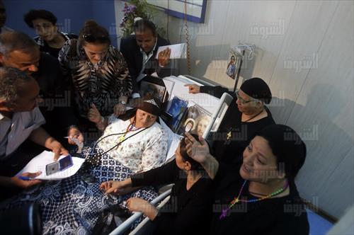 مصابي حادث «أتوبيس المنيا» - تصوير أحمد عبدالجواد