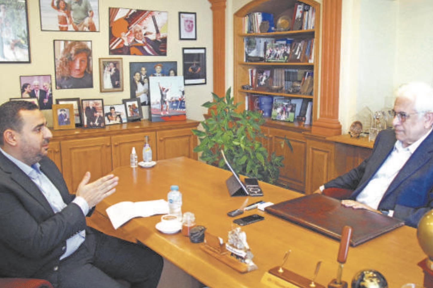 حسام بدراوي خلال حواره مع "الشروق" - تصوير: جيهان نصر