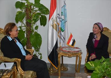 لقاء وزيرة البيئة  بمديرة برنامج الأمم المتحدة الإنمائي