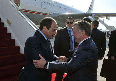 الرئيس عبدالفتاح السيسي، العاهل الأردني الملك عبد الله الثاني