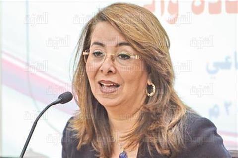 غادة والى وزيرة التكافل الاجتماعي