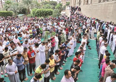 صلاة عيد الأضحى 2016 فى مسجد السلطان حسن - تصوير: لبنى طارق